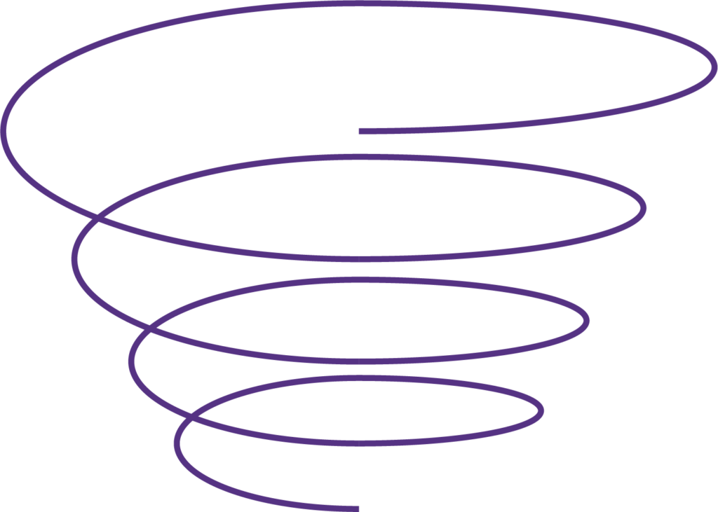 Vortex that resembles the upward spiral of resonance